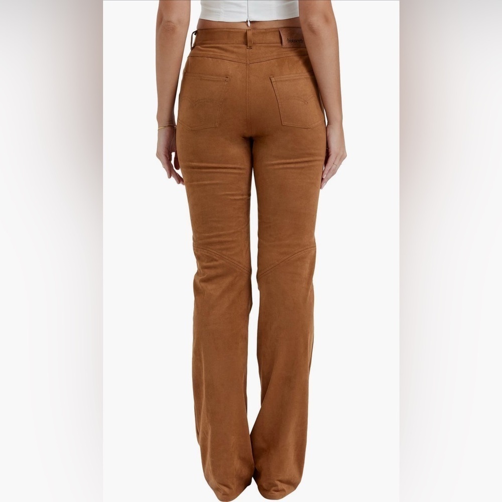 House of CB Apollo Suede Brown Pants - Picture 4 of 6